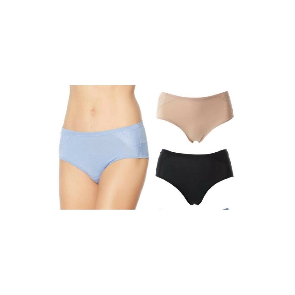 Aria Heavenly Touch 3pk Modern Brief w/Lace LARGE (15-EX) - Picture 2 of 5